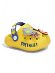 Space Applique Anti-Slip Led Clogs - Yellow