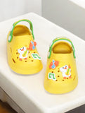 Duck Applique Anti-Slip Clogs - Yellow