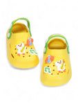 Duck Applique Anti-Slip Clogs - Yellow