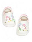 Duck Applique Anti-Slip Clogs - Cream
