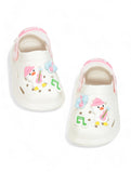 Duck Applique Anti-Slip Clogs - Cream