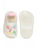 Duck Applique Anti-Slip Clogs - Cream