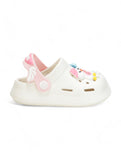 Duck Applique Anti-Slip Clogs - Cream
