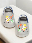 Duck Applique Anti-Slip Clogs - Grey