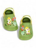 Duck Applique Anti-Slip Clogs - Green