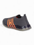 Sports Slip On Shoes With Led Light - Grey