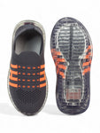 Sports Slip On Shoes With Led Light - Grey