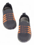 Sports Slip On Shoes With Led Light - Grey