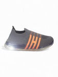 Sports Slip On Shoes With Led Light - Grey