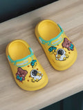 Astronaut Applique Anti-Slip Clogs - Yellow