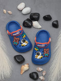 Astronaut Applique Anti-Slip Clogs - Navy Blue