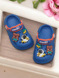 Astronaut Applique Anti-Slip Clogs - Navy Blue