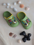Astronaut Applique Anti-Slip Clogs - Green