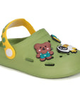 Astronaut Applique Anti-Slip Clogs - Green