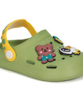 Astronaut Applique Anti-Slip Clogs - Green
