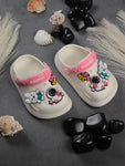 Astronaut Applique Anti-Slip Clogs - Cream