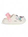 Astronaut Applique Anti-Slip Clogs - Cream