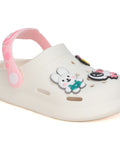 Astronaut Applique Anti-Slip Clogs - Cream