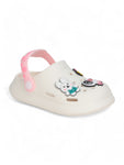 Astronaut Applique Anti-Slip Clogs - Cream