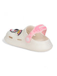 Astronaut Applique Anti-Slip Clogs - Cream