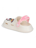 Astronaut Applique Anti-Slip Clogs - Cream