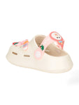 Rabbit Applique Anti-Slip Clogs - Cream