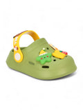 Bear Applique Anti-Slip Clogs - Green