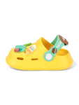 Bear Applique Anti-Slip Clogs - Yellow