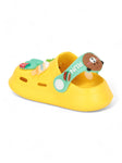 Bear Applique Anti-Slip Clogs - Yellow