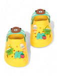 Bear Applique Anti-Slip Clogs - Yellow