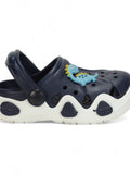 Dinosaur Applique Anti-Slip Clogs - Navy Blue