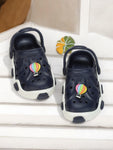 Hot Air Balloon Applique Anti-Slip Clogs - Navy Blue