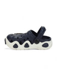 Ice Navy Blue Applique Anti-Slip Clogs - Navy Blue