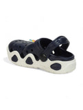 Unicorn Applique Anti-Slip Clogs - Navy Blue