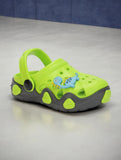 Dinosaur Applique Anti-Slip Clogs - Green
