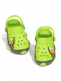 Ice Green Applique Anti-Slip Clogs - Green