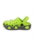 Smily Applique Anti-Slip Clogs - Green