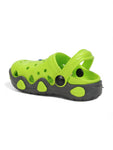 Smily Applique Anti-Slip Clogs - Green