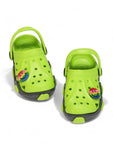 Smily Applique Anti-Slip Clogs - Green