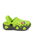 Smily Applique Anti-Slip Clogs - Green