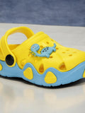 Dinosaur Applique Anti-Slip Clogs - Yellow