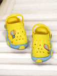 Hot Air Balloon Applique Anti-Slip Clogs - Yellow