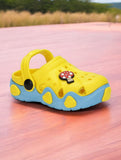 Mushroom Applique Anti-Slip Clogs - Yellow