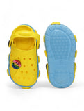 Smily Applique Anti-Slip Clogs - Yellow