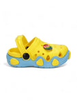 Smily Applique Anti-Slip Clogs - Yellow