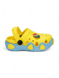 Smily Applique Anti-Slip Clogs - Yellow