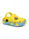 Smily Applique Anti-Slip Clogs - Yellow