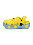 Smily Applique Anti-Slip Clogs - Yellow