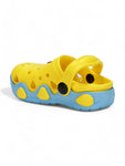 Smily Applique Anti-Slip Clogs - Yellow