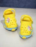 Unicorn Applique Anti-Slip Clogs - Yellow